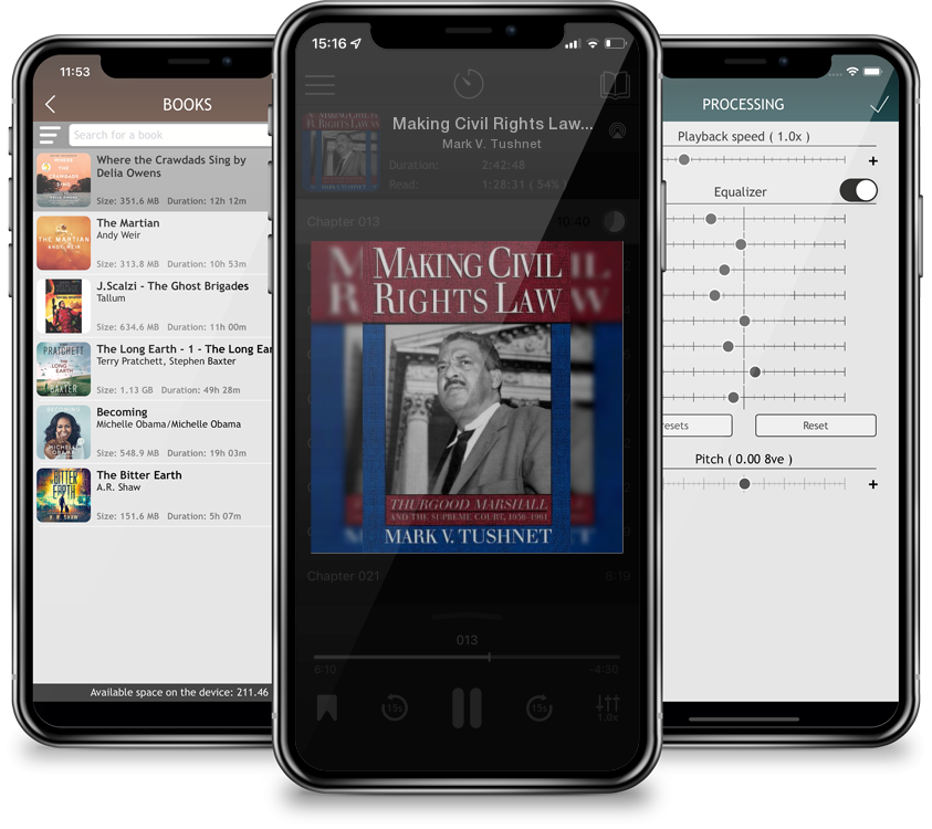Listen Making Civil Rights Law: Thurgood Marshall and the Supreme Court, 1936-1961 by Mark V. Tushnet in MP3 Audiobook Player for free