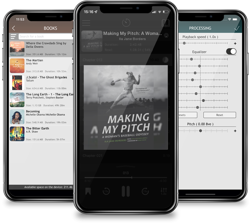 Listen Making My Pitch: A Woman's Baseball Odyssey by Ila Jane Borders in MP3 Audiobook Player for free
