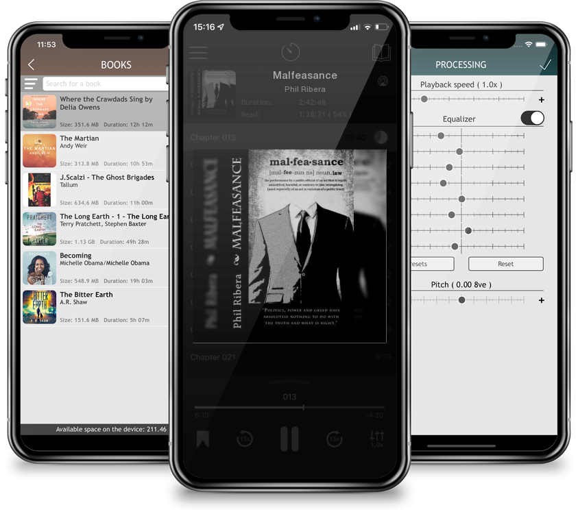 Audiobook Malfeasance by Phil Ribera