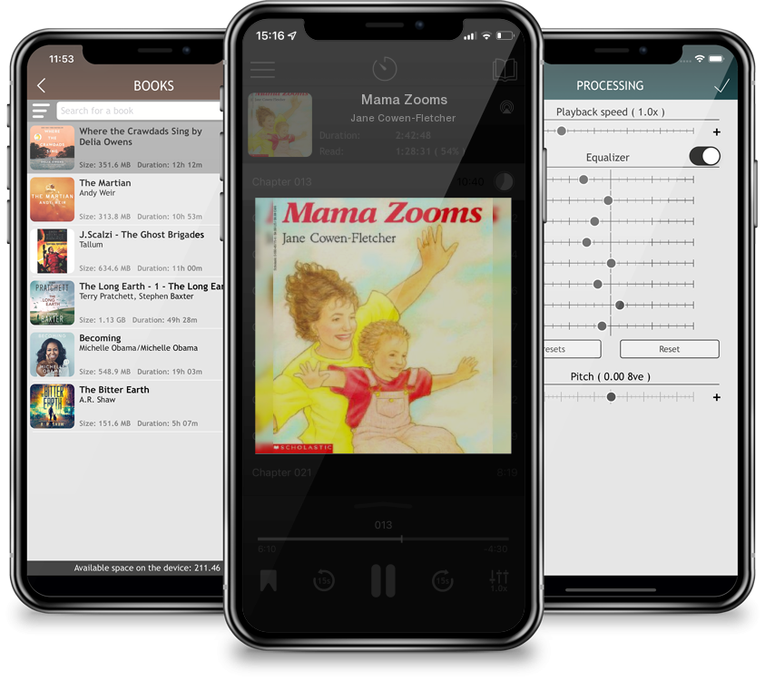 Audiobook Mama Zooms by Jane Cowen-Fletcher