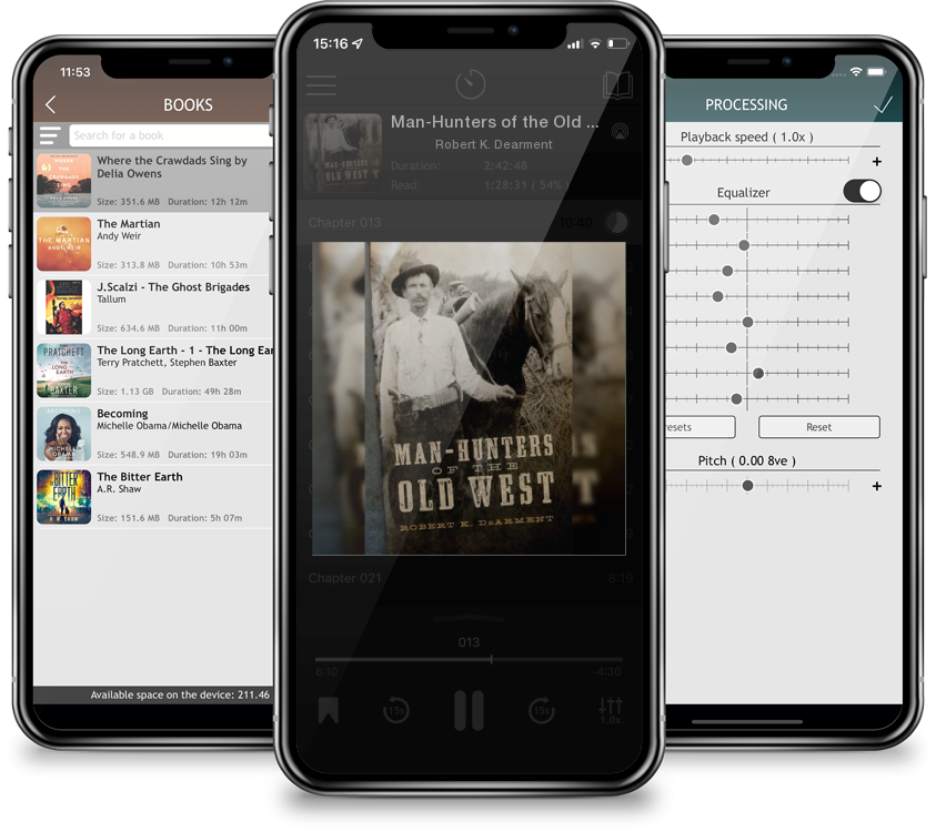 Audiobook Man-Hunters of the Old West by Robert K. Dearment