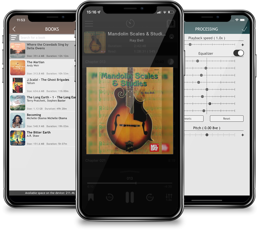 Audiobook Mandolin Scales & Studies (Spiral) by Ray Bell