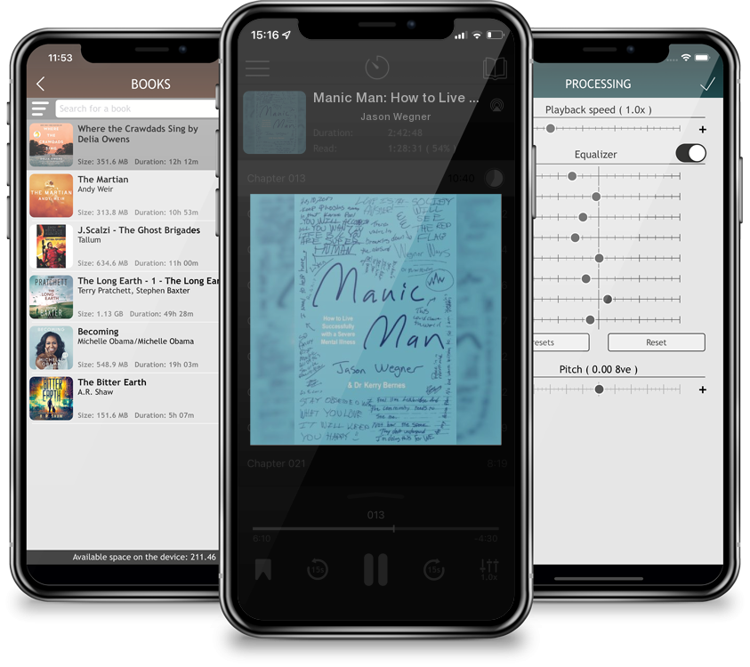 Audiobook Manic Man: How to Live Successfully with a Severe Mental Illness by Jason Wegner