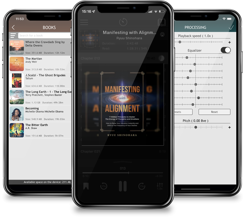 Audiobook Manifesting with Alignment: 7 Hidden Principles to Master the Energy of Thoughts and Emotions - How to Raise Your Vibration Instantly and Shift to by Ryuu Shinohara