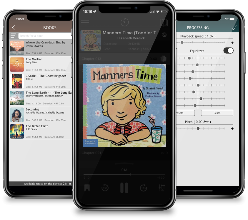 Listen Manners Time (Toddler Tools®) (Board book) by Elizabeth Verdick in MP3 Audiobook Player for free