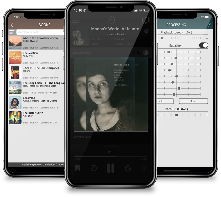 Audiobook Manon\'s World: A Hauntology of a Daughter in the Triangle of Alma Mahler, Walter Gropius and Franz Werfel by James Reidel