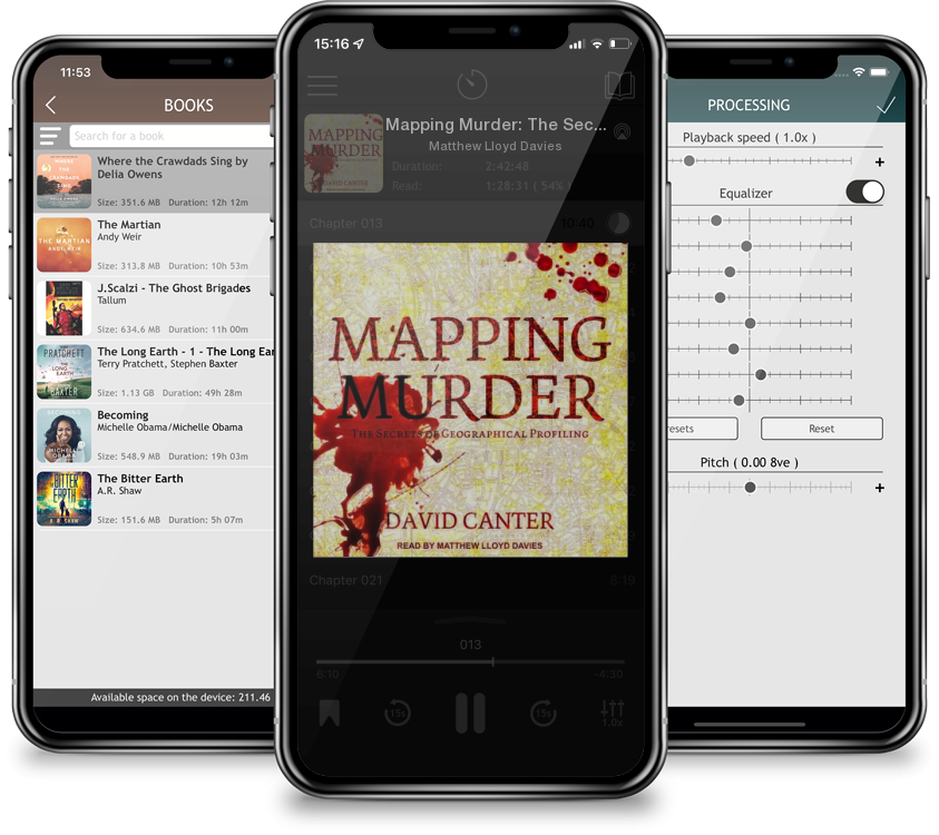 Audiobook Mapping Murder: The Secrets of Geographical Profiling (MP3 CD) by Matthew Lloyd Davies