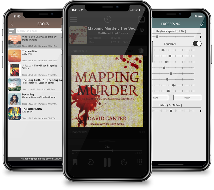 Listen Mapping Murder: The Secrets of Geographical Profiling (MP3 CD) by Matthew Lloyd Davies in MP3 Audiobook Player for free