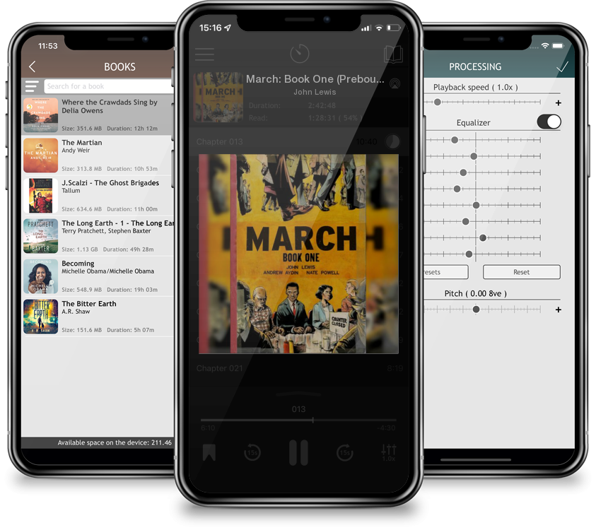 Audiobook March: Book One (Prebound) by John Lewis